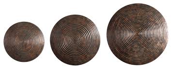 We did not find results for: 3 Piece Copper Bronze Wall Disc Sculpture Set Metal Round Circle Modern Industr Traditional Metal Wall Art By My Swanky Home Houzz