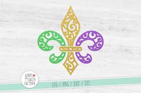 These free svg cutting files are compatible with cricut, cameo silhouette and other major cut machines. Scroll Fleur De Lis Svg Mardi Gras Svg Svg Cut File 322699 Cut Files Design Bundles