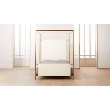 Certainly, the canopy bed in. Odessa Shearling Brass Canopy Bed