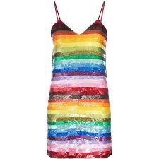 Ashish Sequinned Rainbow Dress 2 835 Liked On Polyvore Featuring Dresses Multicolored Dress Multicolor Rainbow Dress Kpop Fashion Outfits Stage Outfits
