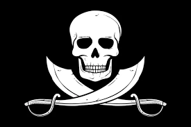 Pirate vector flag (jolly roger pirate flag with skull and cross bones)  Stock Vector by ©Tribaliumivanka 26979665