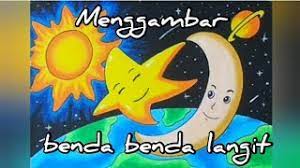Gambar benda langit untuk mewarnai. Cara Menggambar Dan Mewarnai Benda Benda Langit Youtube