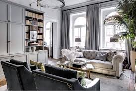 Majestic Grey Art Deco Style Living Room Decor Art Deco Living Room Glamour Living Room Chesterfield Living Room