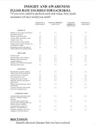 Insight Awareness Checklist Cognitive Therapy Speech Therapy Resources Speech Assessment
