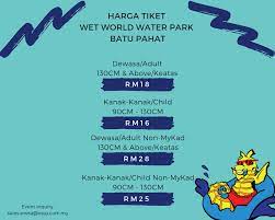 For more information and source, see on this link : Ramai Selalu Tanya Harga Tiket Wet Wet World Water Parks Facebook