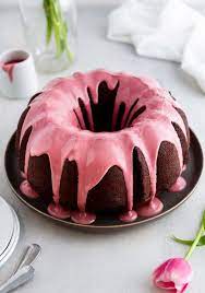 Chocolate Bundt Cake With Ruby Chocolate Glaze Girl Versus Dough Recipe Chocolate Glaze Recipes Chocolate Glaze Chocolate Bundt Cake
