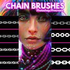 These brushes are suitable for drawing straight lines ___ instagram. Artstation Chain Brushes For Photoshop Procreate Artworks