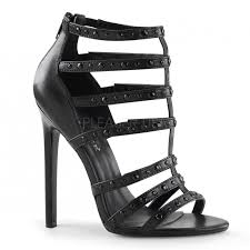 Una vera e propria passione, un rapporto complesso fatto di lusso, erotismo e seduzione. Sandali Neri Stringati In Similpelle Tacco 12 Cm Pleaser Usa Scarpe Donna Rosanerastore