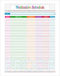 8 Medical Schedule Template Doc Pdf Free Premium