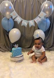 1 Year Old Boy 1st Birthday Cake For Baby Boy Prince It S My 1 2 Birthday Blue And Gray Prince Crown Banner Half Birthday Boy Banner Half Birth Half Birthday Baby Baby Photoshoot Girl 6 Month Baby Picture Ideas
