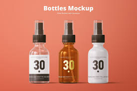 Spray Bottles Mockup Bottle Mockup Dropper Bottles Bottle