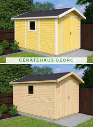 Geratehaus Georg Geratehaus Garten Haus Gartenhaus Farbe