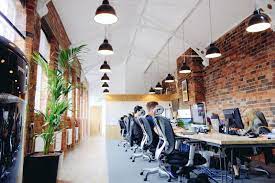 How To Design A Connected Workplace In A Historical Landmark Beautiful Office Beautiful Office Spaces Office Space Design
