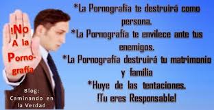 Resultado de imagen de rechazar pornografía