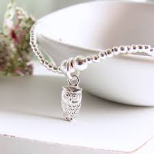 1024 x 1024 jpeg 242 кб. Sterling Silver Owl Beaded Bracelet Womans Jewellery Evy Designs