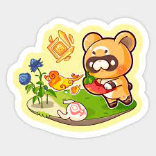 Guoba Genshin Impact Sticker In 2021 Funny Stickers Custom Stickers Stickers