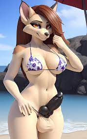 Anthro Beach: AI-Generated Clouds and Furry Futanari by the Water |  Yiff-party.com