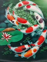 Namun ada juga penjelasan untuk makna yang lain, yang artinya anda mendapat tambahan kekayaan, tetapi anda juga harus berani mencoba. Gambar Lukisan Ikan Koi Koleksi Lukisan