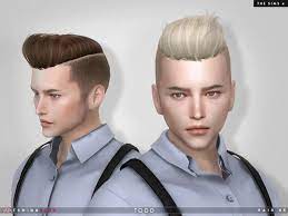 Sims 4 Cc Custom Content Male Guy Hairstyle The Sims Resource Sims4 Sims4cc Tsminhsims Todd Hair 85 Sims 4 Hair Male Sims Hair Mens Hairstyles