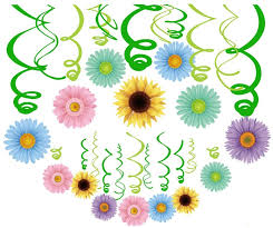 Spring is a great time to celebrate being one year older, so brainstorm spring birthday party ideas to jumpstart your planning.spring birthday party themes can create cohesion for your event. Buy 30ct Autume Summer Spring Sun Flowers Hanging Swirl Decorations Themed Birthday Party Party Supplies Ceiling Decorations For Girls Boys Kids Bedroom Classroom Baby Shower Online In Vietnam B07q144pdc