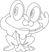 Welkom op kleurennu de grootste gratis kleurplatenwebsite van nederland. Warnio05 Greninja Pokemon Kleurplaat