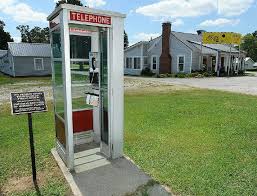 Definition of telephone booth : Photo Sign Marks Arkansas Phone Booth On National Register Of Historic Places