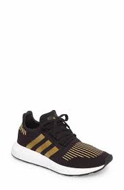 Black And Gold Adidas Sneakers Womens Size 8 Color Black And Gold Adidas Swift Run Sneaker Women Womens Sneakers Sneakers Adidas Originals Fashion