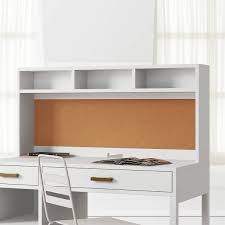Its sleek and open design is perfect for narrow spaces or a home office. Kids Parke White Desk Hutch Reviews Crate And Barrel