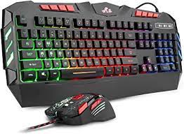 Amazon Com Rii Rgb Led Backlight Wired Gaming Keyboard And Mouse Combo Pc Gaming Keyboard Office Keyboard For Windows Android Mac Xbox Keyboard Htpc Pc Laptop