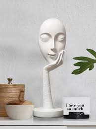 Buy The Artment Myra White Resin Art Piece