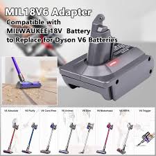 Battery Converter Adapter For Makita/Dewalt/Milwaukee/Bosch/Ryobi 18V  Li-Ion Battery To For Dyson V6 V7 V8 Animal Vacuum Cleaner - Aliexpress