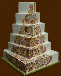 Henna Inspired Wedding Cake Henna Cake Henna Wedding Cake Cake