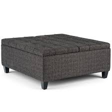 Square tufted ottoman coffee table. Simplihome Harrison 36 Inch Wide Square Coffee Table Lift Top Storage Ottoman Cocktail Footrest Stool In Upholstered Ebony Tufted Tweed Fabric For The Living Room Traditional Buy Online In Antigua And Barbuda