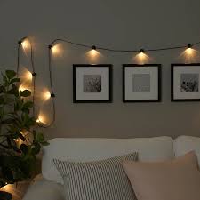 blotsno led lyskaede med 24 paerer indendors sort ikea slaapkamer verlichting woonkamerverlichting kerstverlichting slaapkamer