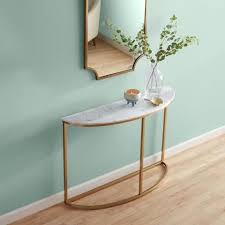 Product titleoriental furniture 31 half round console table, bla. Half Round White Marble Milan Console Table World Market Console Table Round Marble Dining Table Wooden Console Table