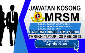 Jawatan kosong terkini konstabel polis bantuan pos via kerjaya.co. Jawatan Kosong Maktab Rendah Sains Mara Mrsm 28 Februari 2018 Jawatan Kosong Kerajaan Swasta Terkini Malaysia 2021 2022