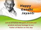Image result for happy gandhi jayanti caption