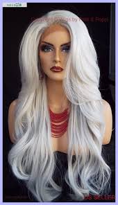 Black And Grey Lace Front Wig Pin On Hair