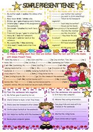 You are studying english grammar. Simple Present Tense Pdf