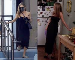 Sleeveless turtlenecks and fashion faux pas, intentional or not, aren't the only ways jennifer aniston has been celebrating the friends reunion. Jennifer Aniston Dressed Up In Her Iconic Rachel Green Outfit Masala Com