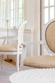 By laurel foundry modern farmhouse®. French Burlap Accent Chair With Brass Nailhead Trim Transitional Living Room