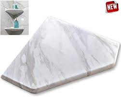 Amazon Com Ez Mount Marble Shower Corner Shelf Wall Attached 8 Soap Dish With Install Kit Xd Volakas W Shower Corner Shelf Marble Showers Corner Shelves