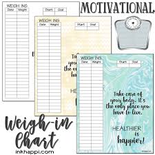 Weight Tracking Chart Should You Or Shouldnt You Inkhappi
