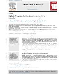 Machine analysis report is one of the best tool that give up the best idea to controlling on rework and increase here as below given example format for the machine analysis report for download Pdf Big Data Analysis Y Machine Learning En Medicina Intensiva