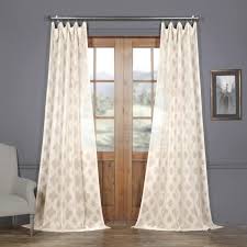 5 out of 5 stars. Exclusive Fabrics Calais Tile Patterned Faux Linen Sheer Curtain Calais Tile 50 X 84 84 Inches Walmart Com Walmart Com