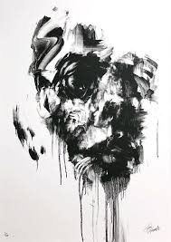Black And White Portrait Painting Abstract Coffee Fiend Best Abstract Paintings Abstract Flower Art Abstract Portrait