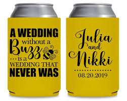 Wedding Can Coolers Can Huggers Bridesmaid Gift Idea Wedding Favors Wedding Party Favors Cheap Wedding Favors Wedding Without A Buzz 1a Wedding Party Favors Cheap Personalized Wedding Koozies Custom Wedding Favours
