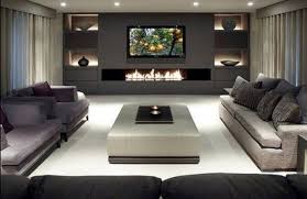 Living room in intense neutral tones, a project with a lot of class, a sense of luxury very present, becoming this stunning ambiance! Pin By Clem Around The Corner On Cheminees Trendy Living Rooms House Design House Interior