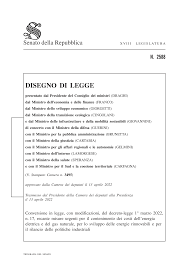 DISEGNO DI LEGGE