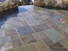 Slate Stone Patio Slate Stone Patio Design Ideas And Photos Slate Patio Patio Tiles Patio Stones
